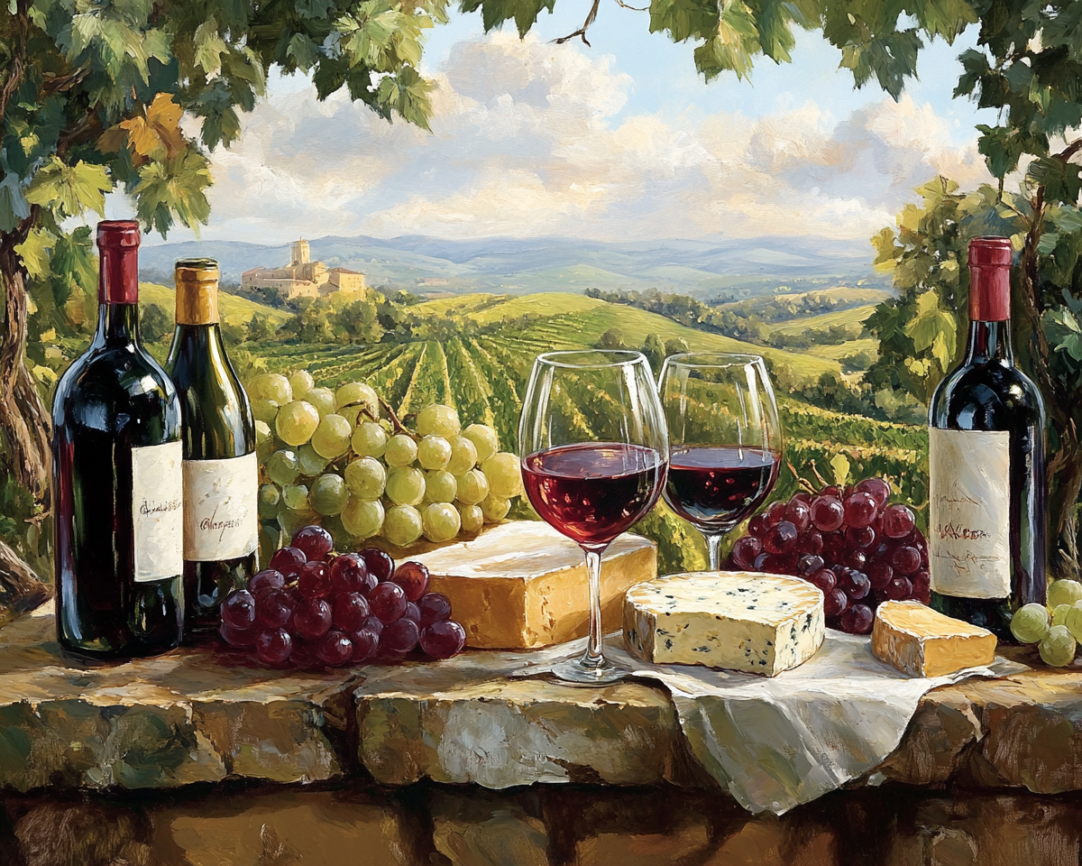 Tuscany Wine and Cheese Puzzle