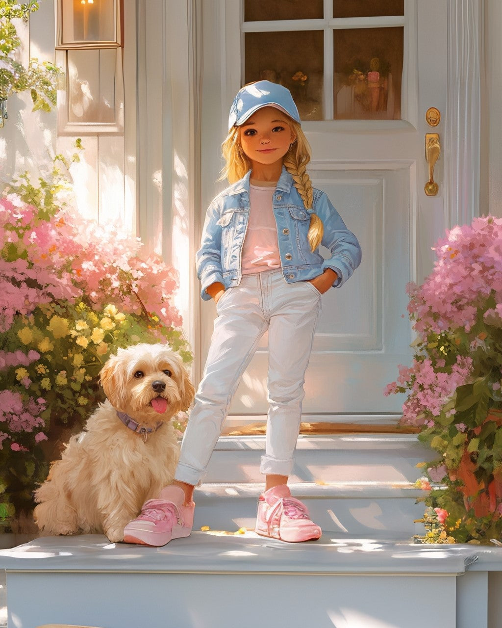 Pink Shoe Baseball Cap Girl Puzzle