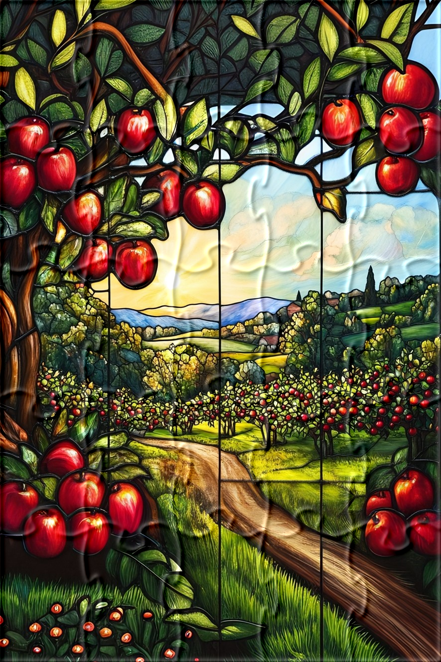 Abstract Apple Trees Puzzle