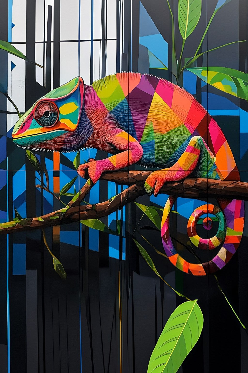 Abstract Art Chameleon Puzzle