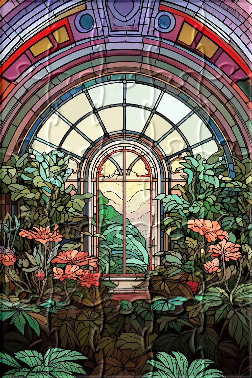 Abstract Atrium Window Puzzle