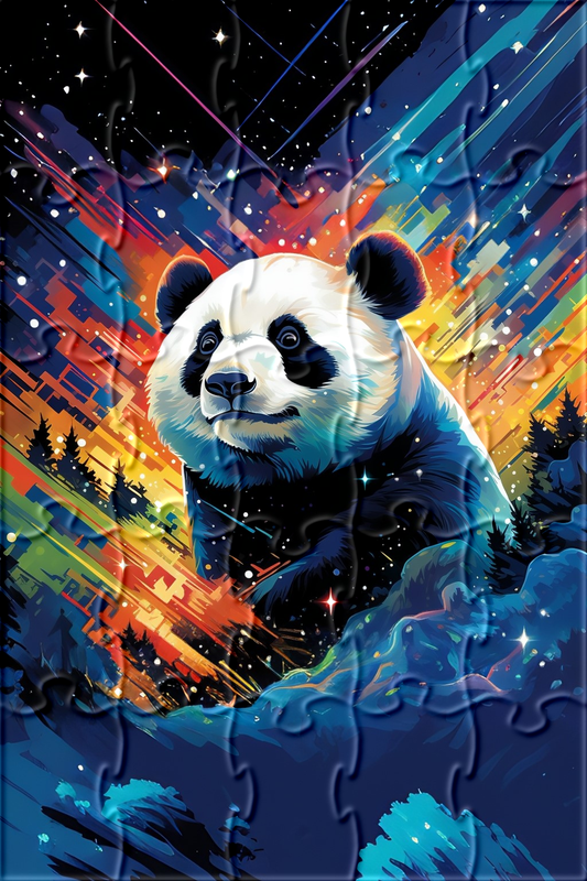 Abstract Background Panda Puzzle