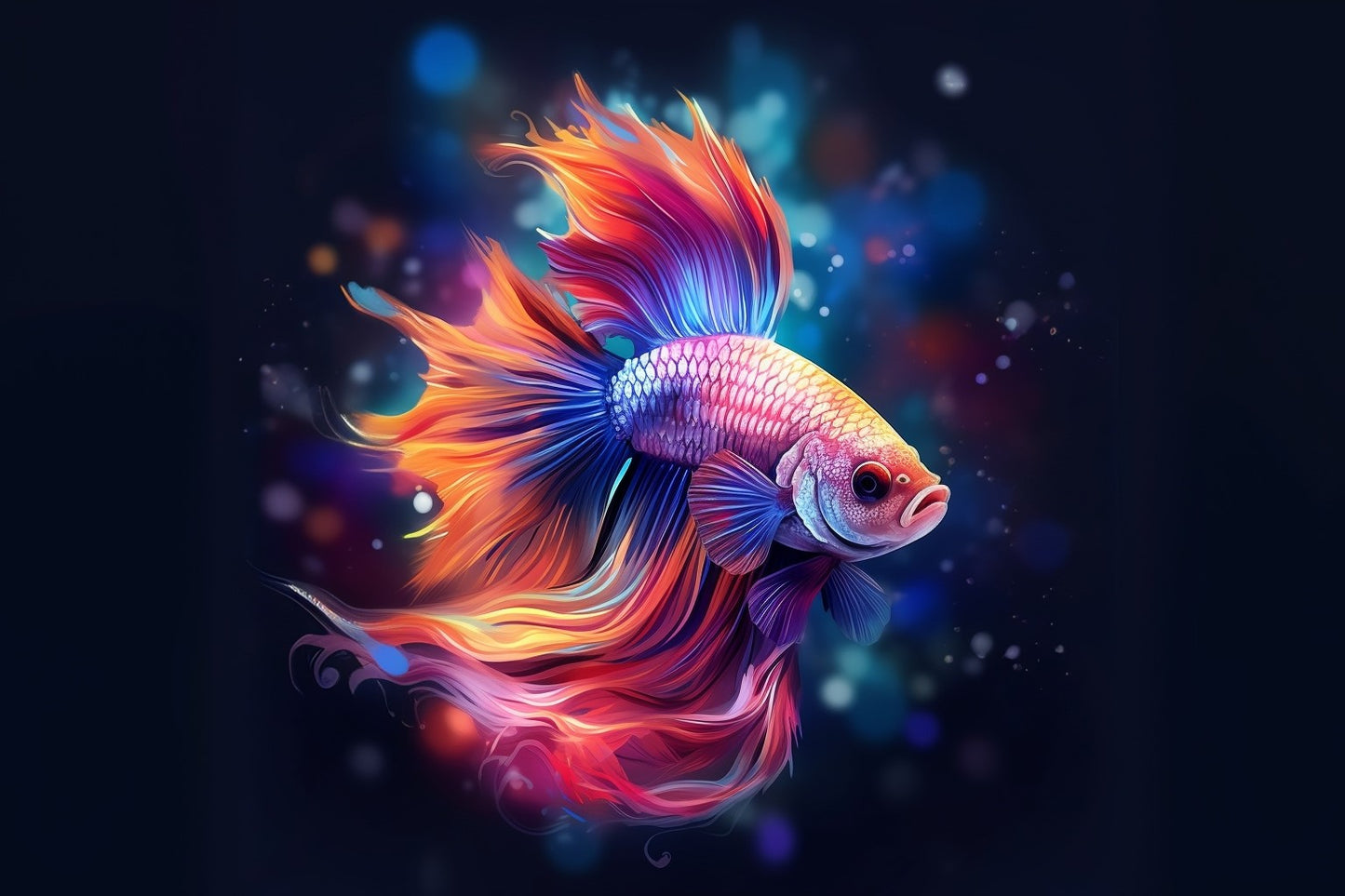 Abstract Betta Fish Puzzle