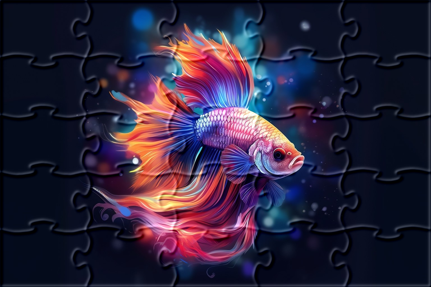 Abstract Betta Fish Puzzle