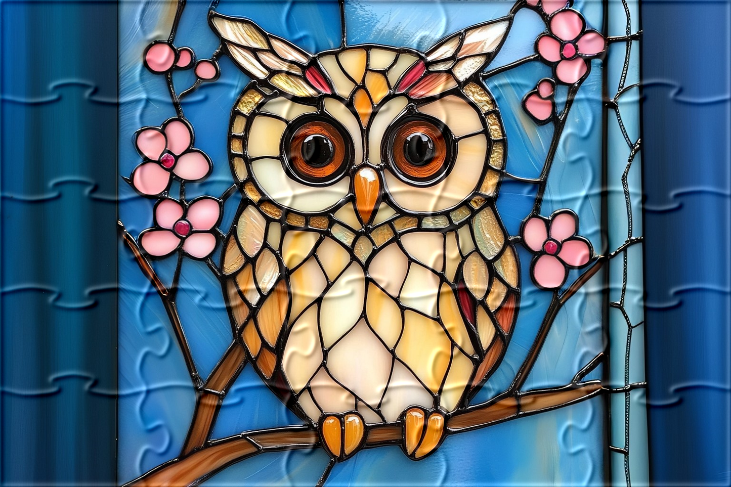 Abstract Big Eye Owl Puzzle