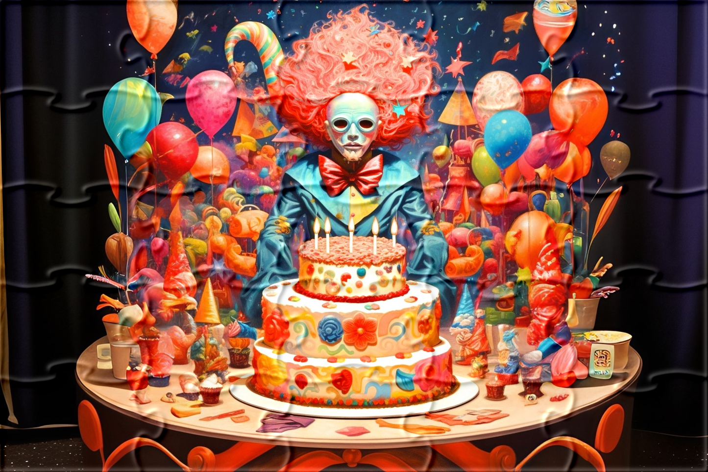Abstract Birthday Celebration Puzzle
