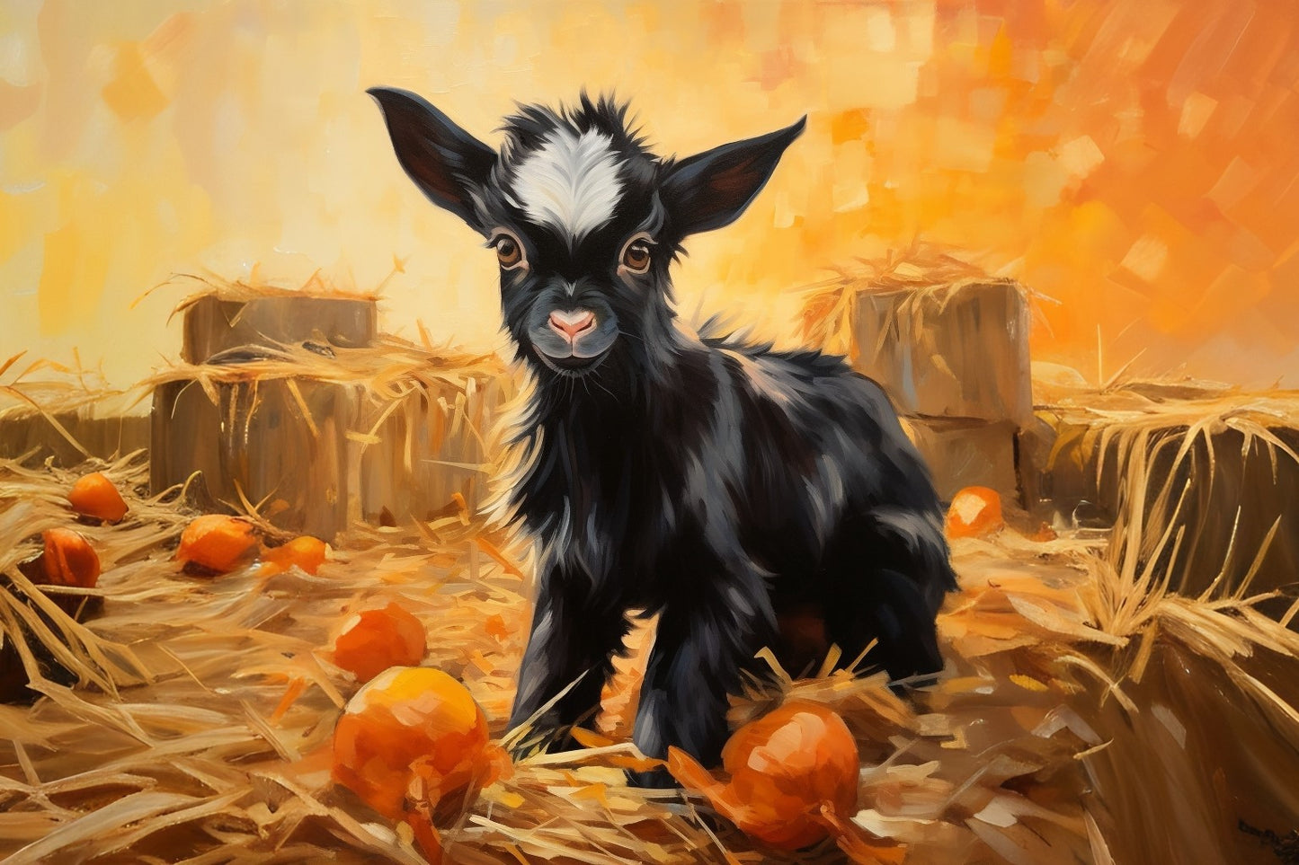 Abstract Black Baby Goat Puzzle