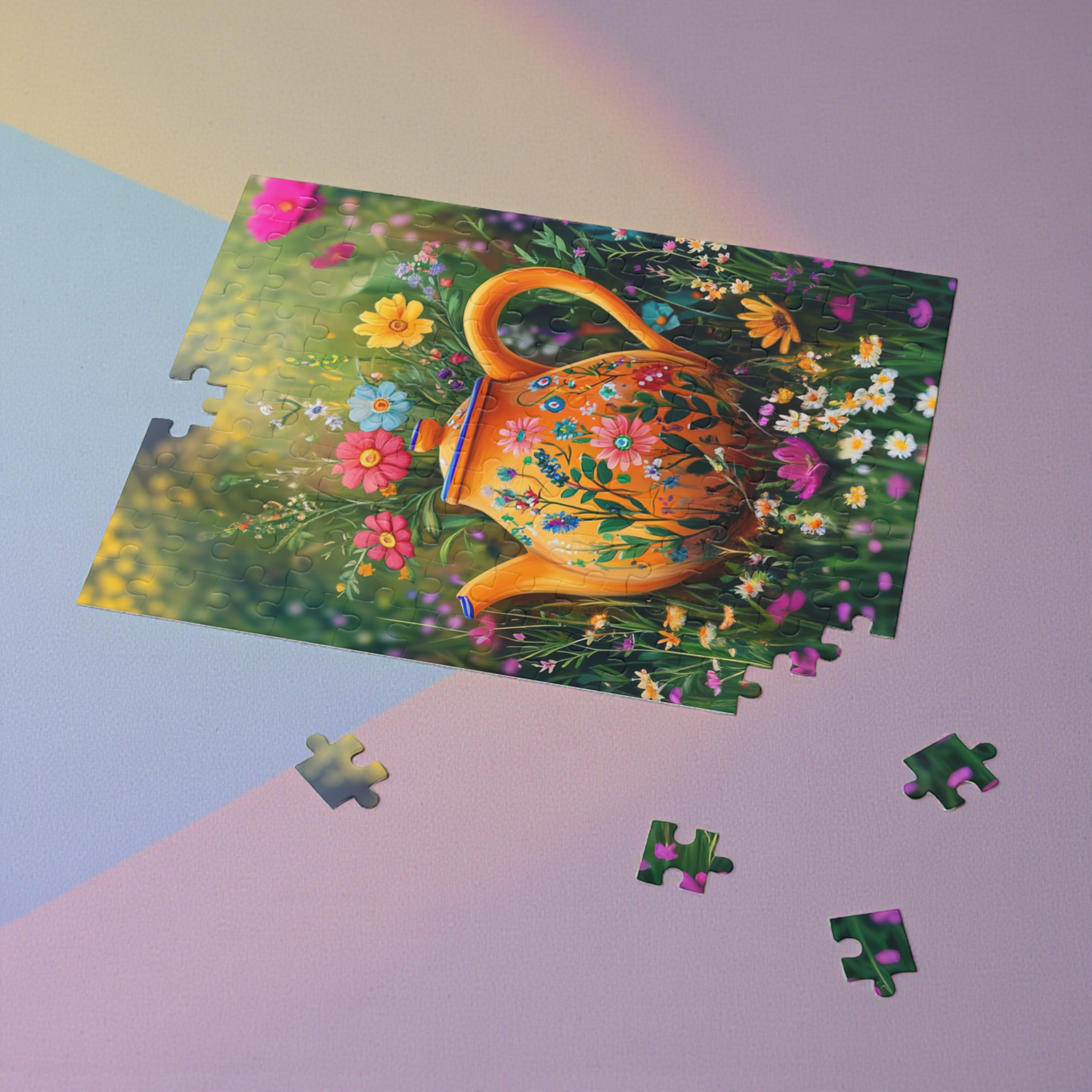 Floral Teapot Puzzle