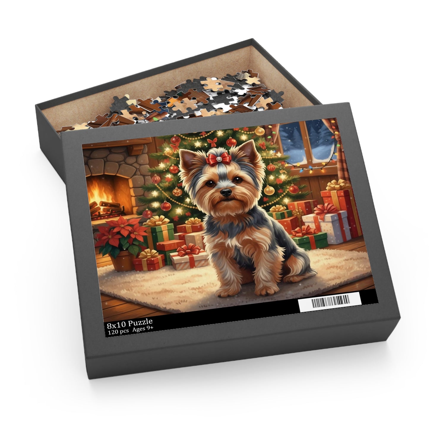 Yorkshire Terrier Puppy Christmas Puzzle