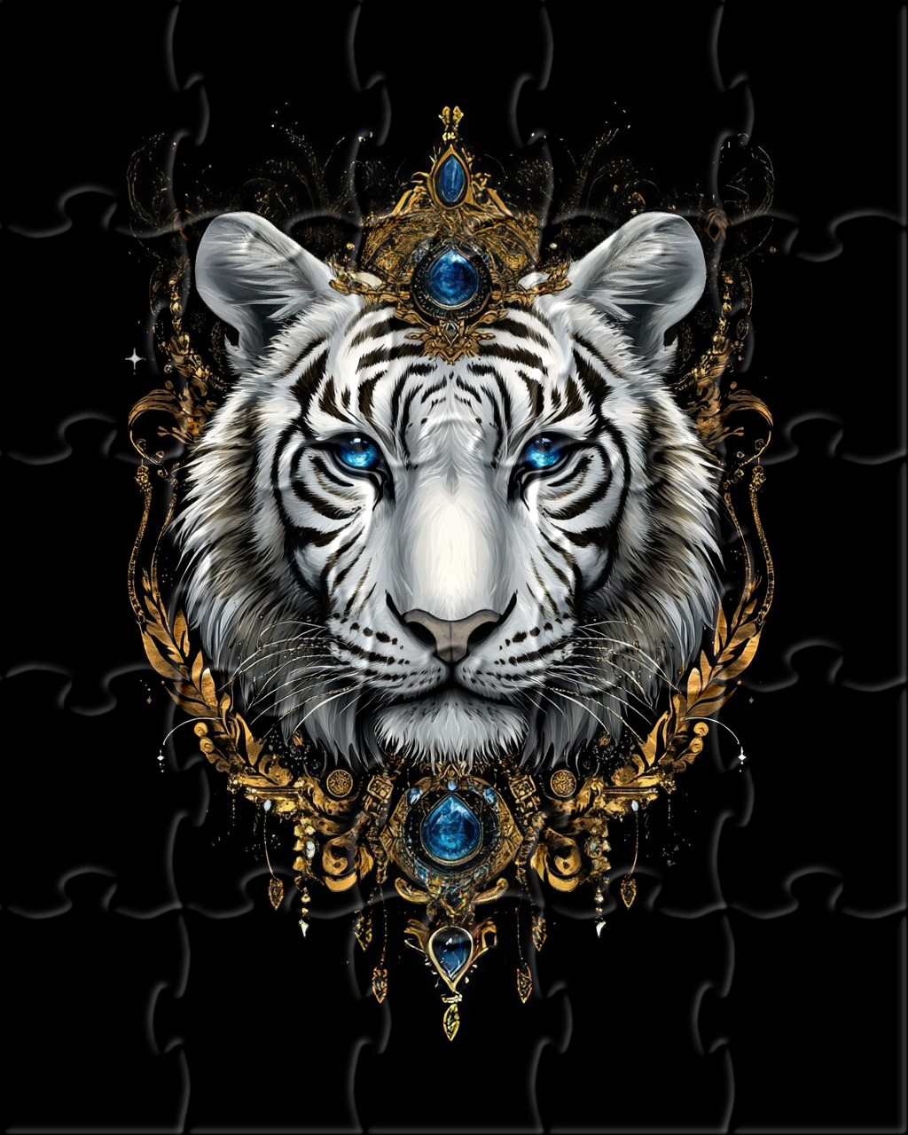 Sapphire Eye White Tiger Puzzle