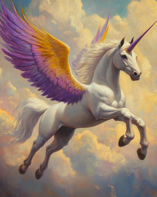 Colorful Wings Alicorn in the Clouds Puzzle