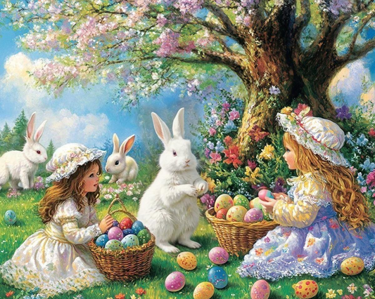 Egg Hunt With Rabbits Puzzle