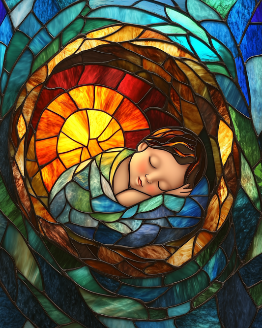Abstract Baby Circle Puzzle