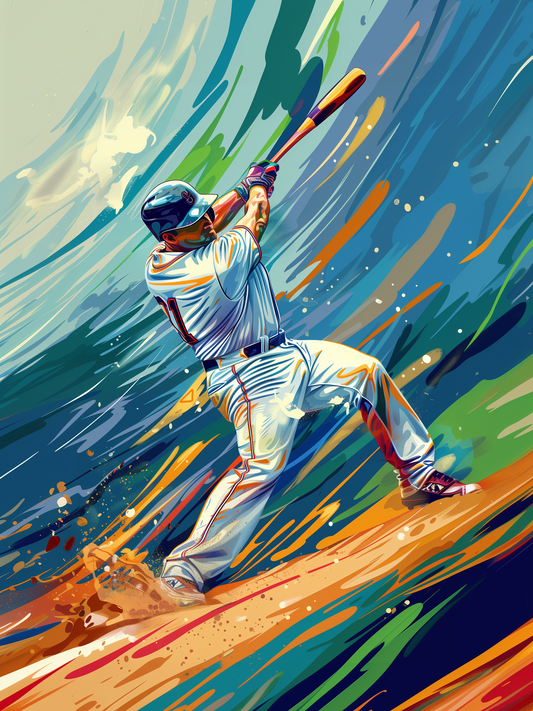 Abstract Background Baseball Player Puzzle