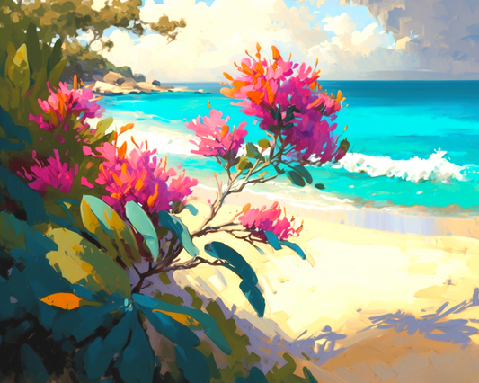 Abstract Beach Plant Puzzle
