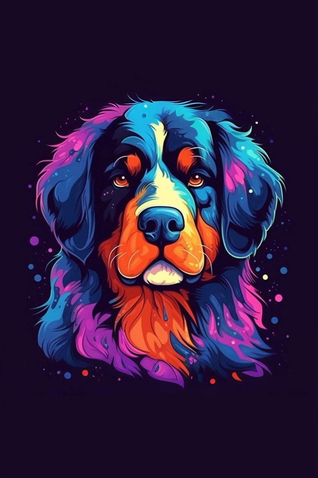 Abstract Bernese Mountain Dog Puzzle