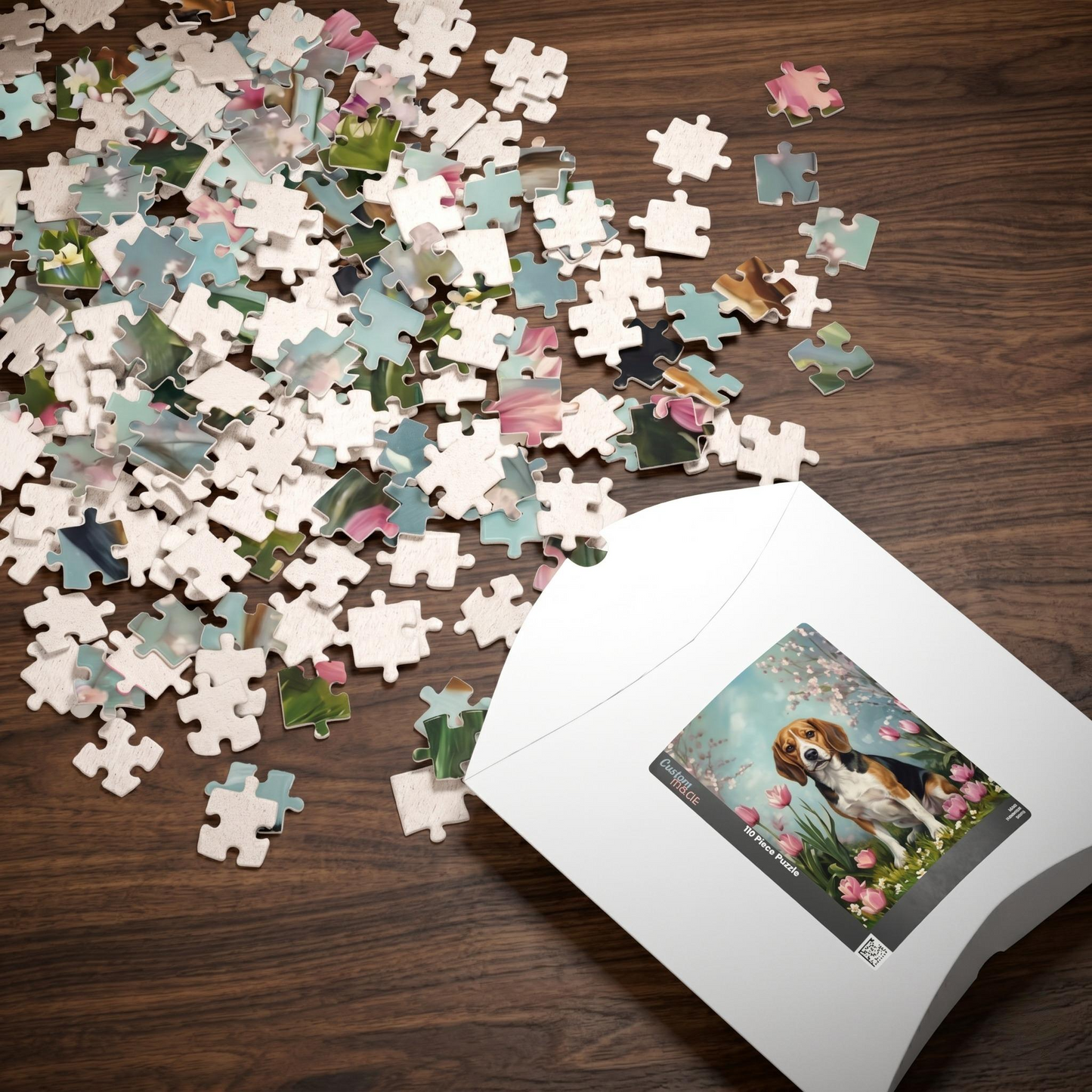 Beagle Spring Garden Jigsaw Puzzle