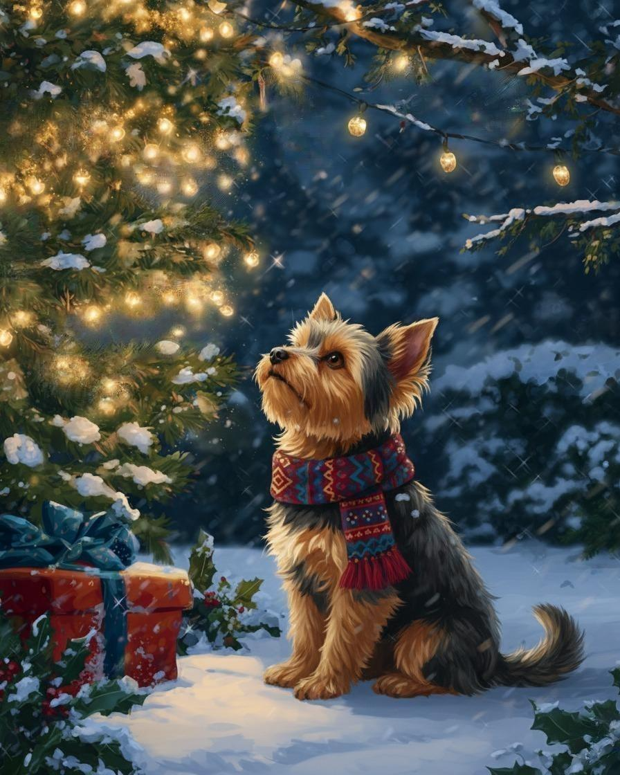 Standing By The Tree Yorkshire Terrier Puzzle