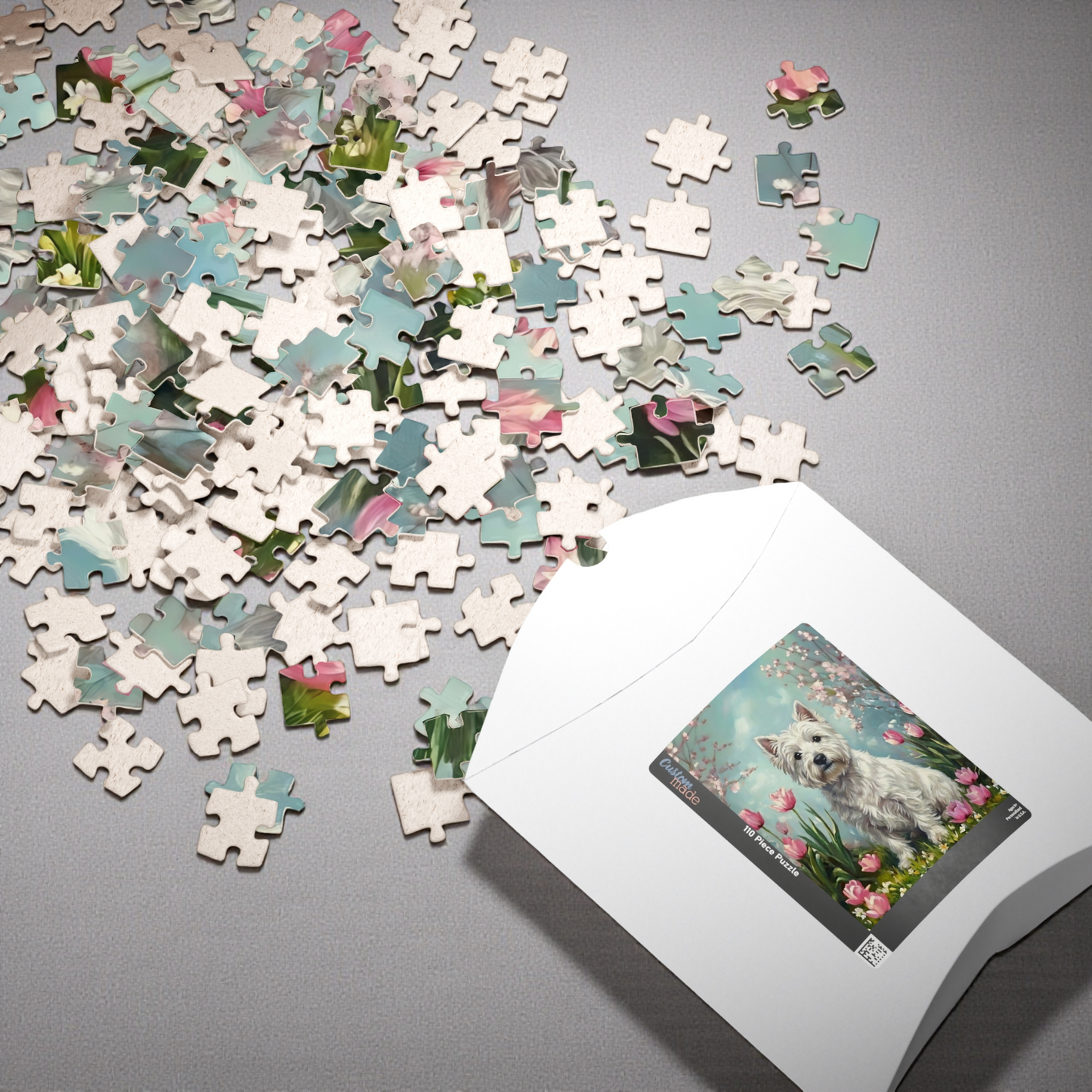 Westie in Tulips Puzzle