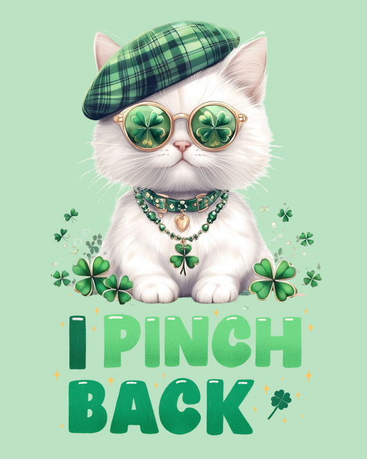 White Shamrock Kitten Puzzle