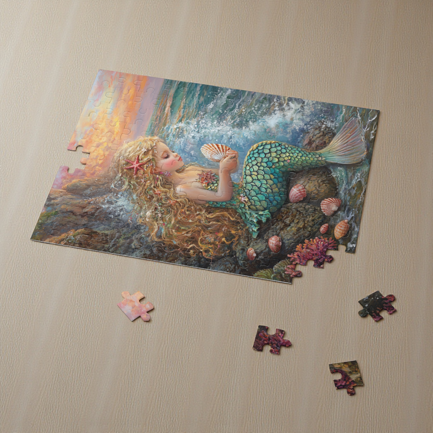 Mermaid Seashell Puzzle