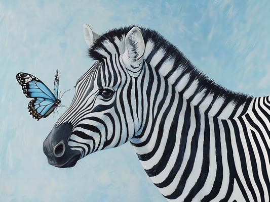Zebra and Butterfly Puzzle
